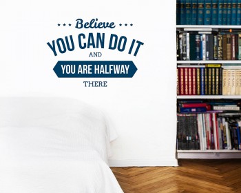 Believe You Can Quotes Wall Decal Motivational Vinyl Art Stickers